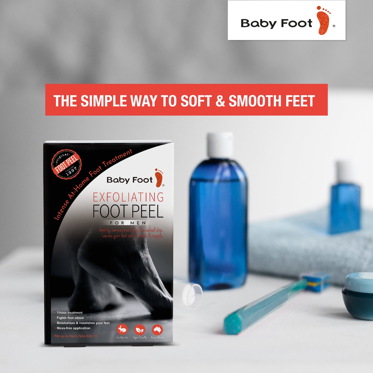 Baby Foot® Exfoliating Foot Peel for Men